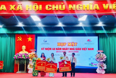Trường Mầm non Tuổi Ngọc chào mừng Kỷ niệm 40 năm Ngày Nhà giáo Việt Nam (20/11/1982 -20/11/2022)