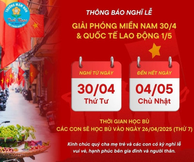 THÔNG BÁO NGHỈ LỄ 304