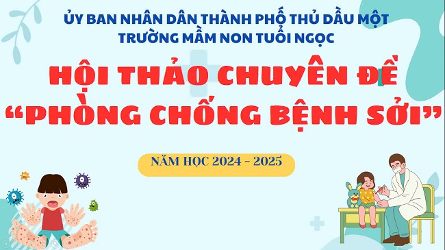 Hội thảo và tiêm phòng vắc xin tại trường mầm non Tuổi Ngọc